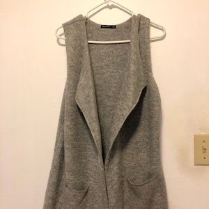 Knit gray vest